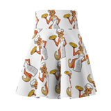 The Foxy Pizza Chef Women's Skater Skirt (AOP)
