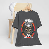 The Culinary Rebel: Premium Skull Chef Short Sleeve Tee