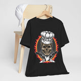 The Culinary Rebel: Premium Skull Chef Short Sleeve Tee