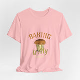 Baking is my Therapy Short Sleeve Tee