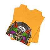 Dedicated to the Bone: Chef Skeleton Premium Short Sleeve Tee