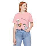 Happy Baking Front and back Short Sleeve Tee
