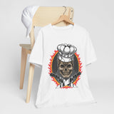 The Culinary Rebel: Premium Skull Chef Short Sleeve Tee