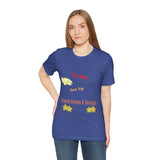 Fall Down Get Up Finish Strong & Succeed Short Sleeve Tee