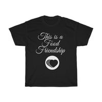 Black, Food, Friendship, Family, Black, Unisex Heavy Cotton Tee