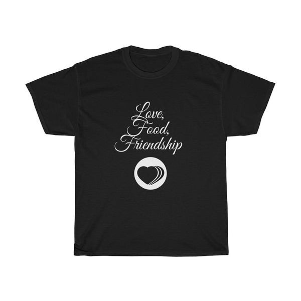 Black, Love, Food, Friendship, Family, Unisex Heavy Cotton Tee